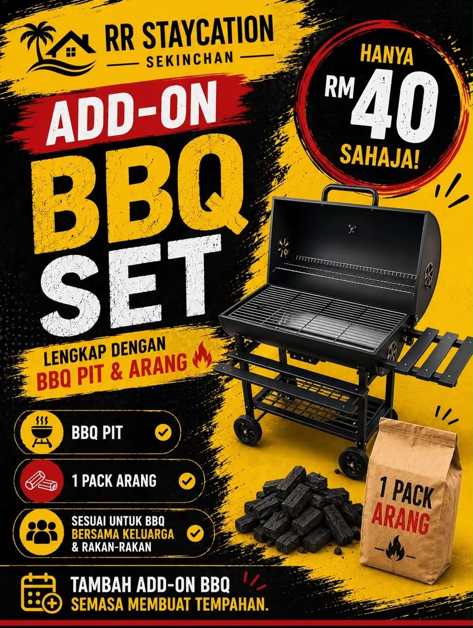 BBQ PIT (ADD-ON RM40)
